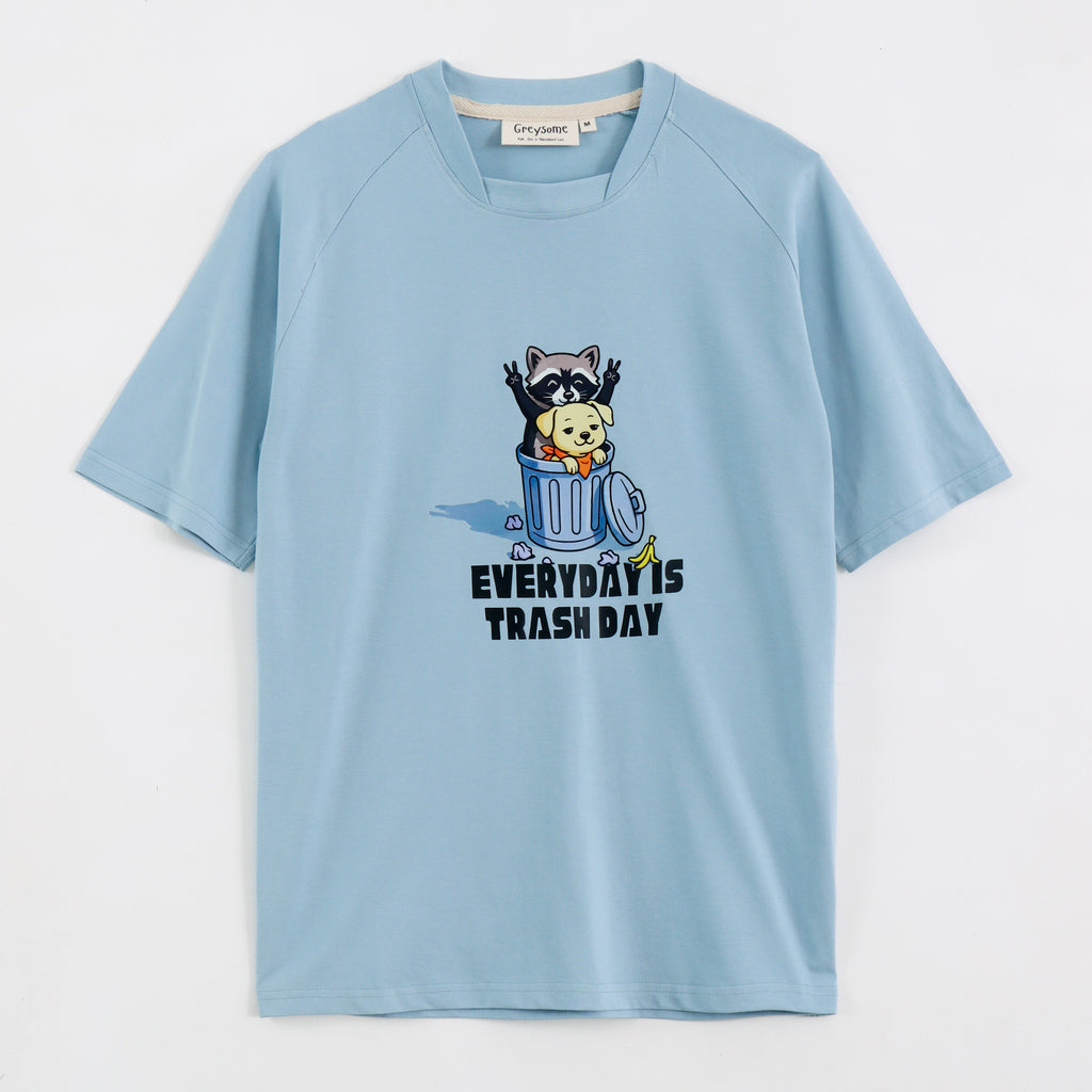 Trash Day Tee - Powder Blue